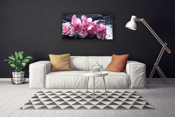 Quadro su tela Fiore di orchidea per la pace 100x50 cm