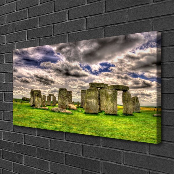 Quadro su tela Paesaggio di Stonehenge 100x50 cm