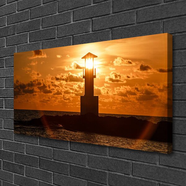 Quadro su tela Architettura del faro 100x50 cm