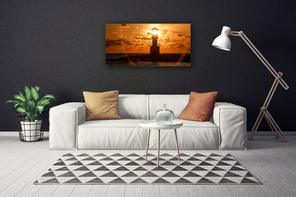 Quadro su tela Architettura del faro 100x50 cm