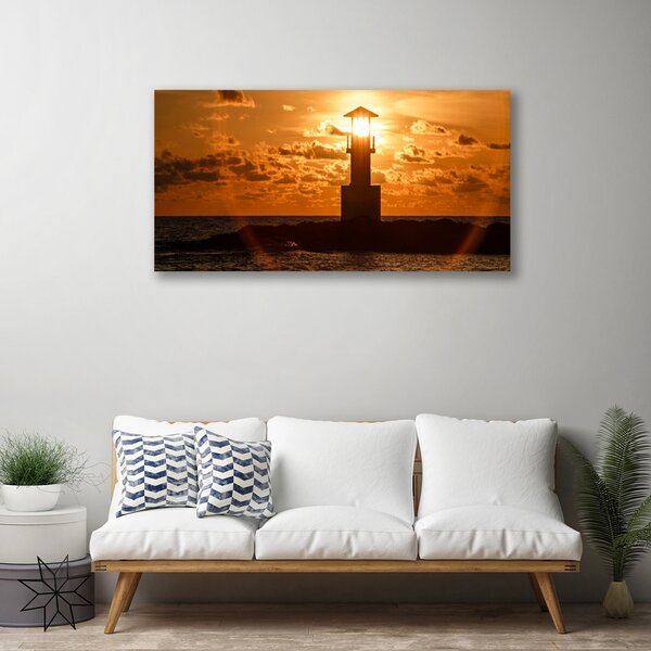 Quadro su tela Architettura del faro 100x50 cm
