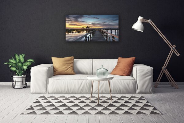 Quadro su tela Architettura del ponte 100x50 cm
