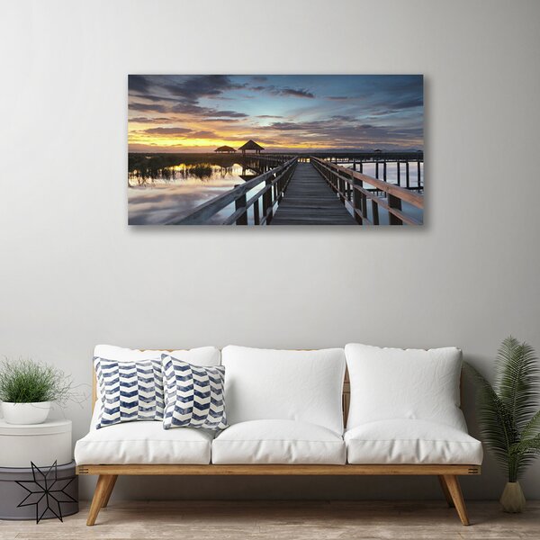 Quadro su tela Architettura del ponte 100x50 cm