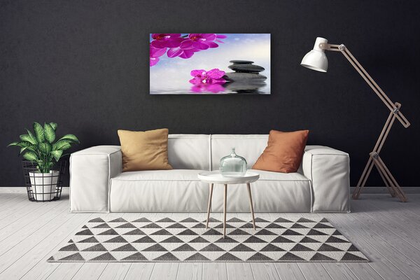 Quadro stampa su tela Fiori della pianta dell'orchidea 100x50 cm