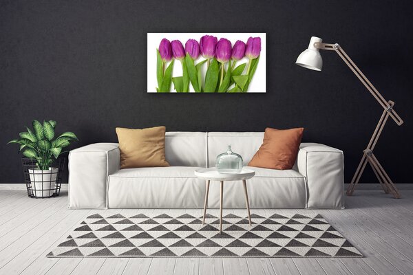 Quadro su tela Tulipani, fiori, piante 100x50 cm