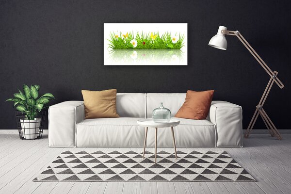 Quadro su tela Erba Natura Pianta 100x50 cm