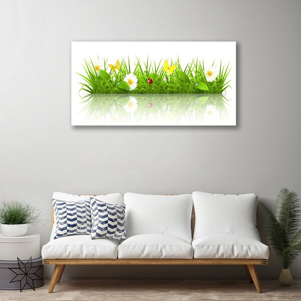 Quadro su tela Erba Natura Pianta 100x50 cm