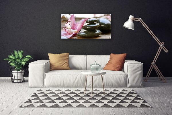 Quadro su tela Arte del fiore dell'orchidea 100x50 cm