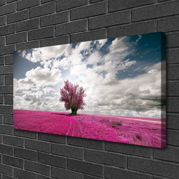 Quadro su tela Natura Pianta Campo Albero 100x50 cm