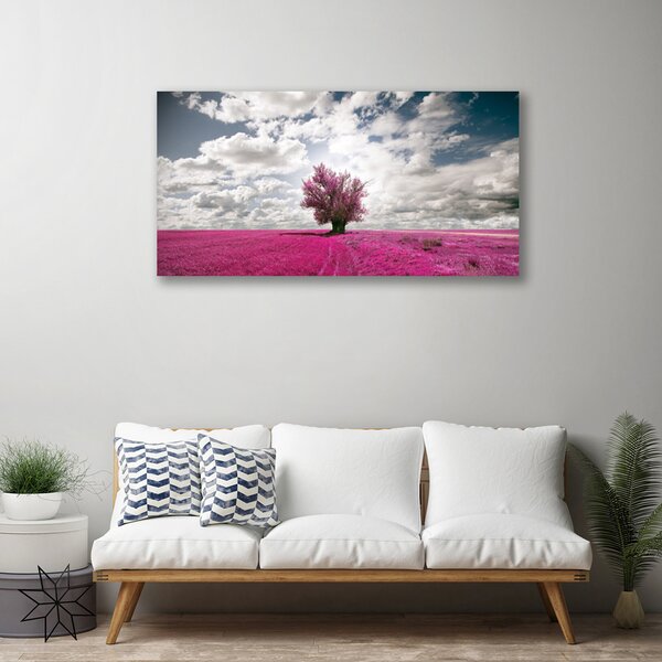 Quadro su tela Natura Pianta Campo Albero 100x50 cm