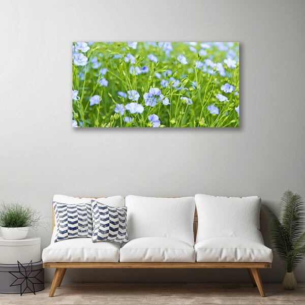 Quadro su tela Fiori. Erba. Pianta. Natura 100x50 cm