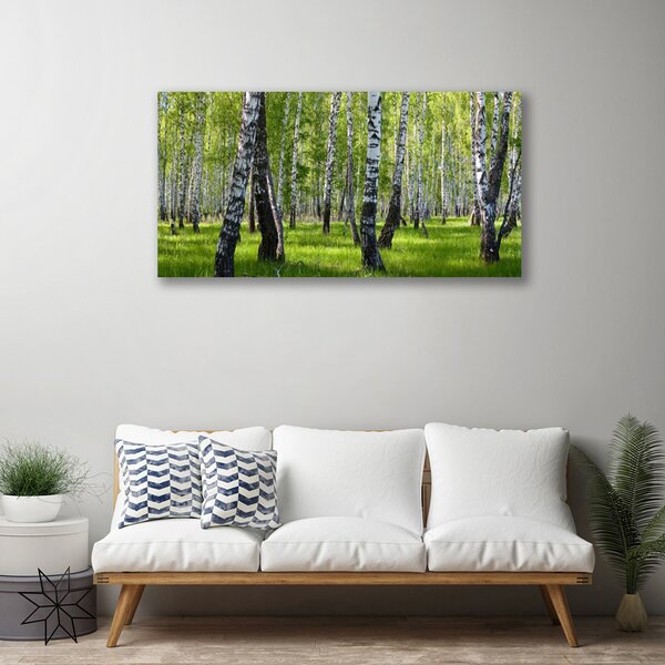 Stampa quadro su tela Foresta dell'albero della natura 100x50 cm