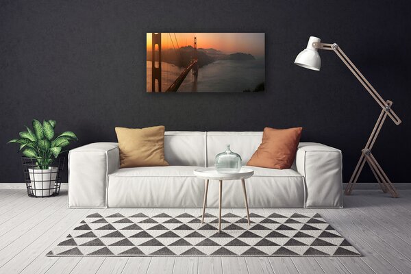 Quadro su tela Architettura del ponte 100x50 cm