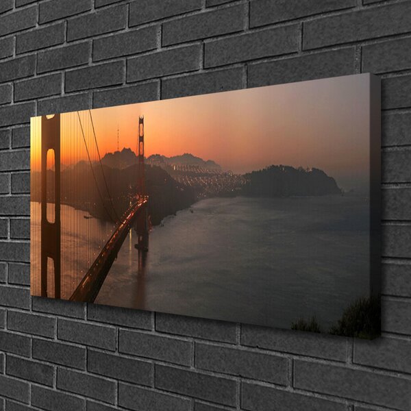 Quadro su tela Architettura del ponte 100x50 cm