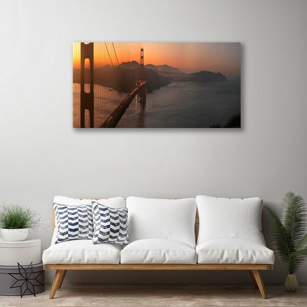 Quadro su tela Architettura del ponte 100x50 cm