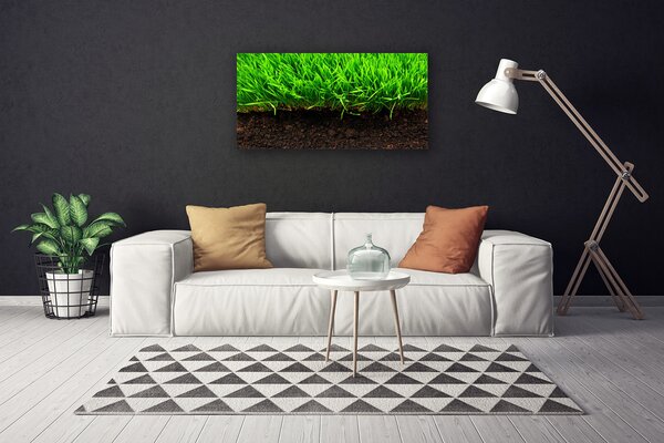 Quadro su tela Erba Natura Pianta 100x50 cm