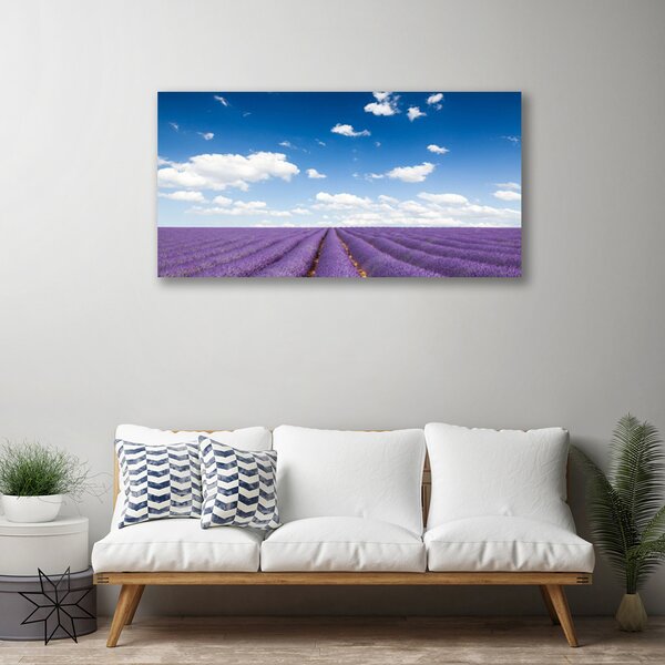 Quadro su tela Prato, fiori, natura 100x50 cm