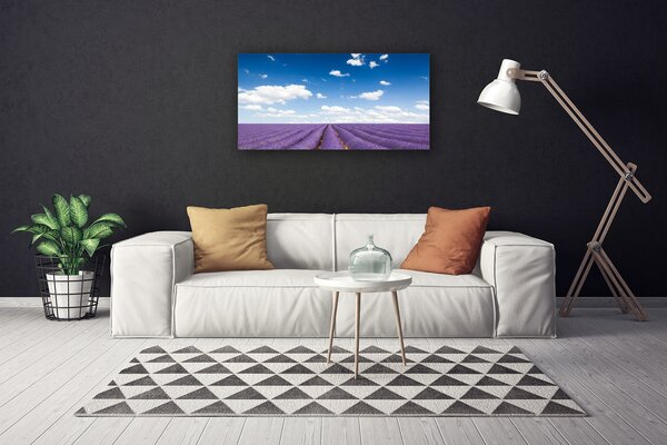 Quadro su tela Prato, fiori, natura 100x50 cm