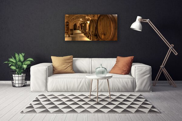 Quadro su tela Barili d'arte 100x50 cm
