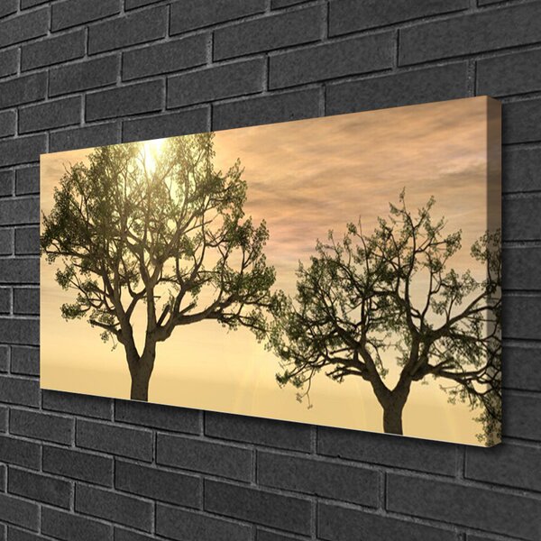 Quadro su tela Alberi della natura 100x50 cm