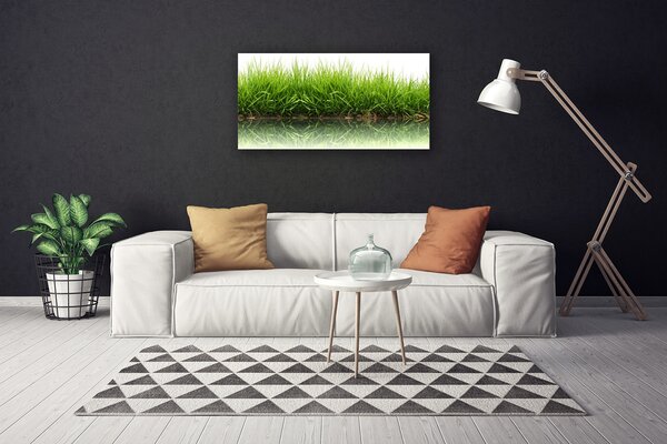 Quadro su tela Erba Natura Pianta 100x50 cm
