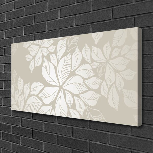 Quadro su tela Fiori Pianta Arte 100x50 cm