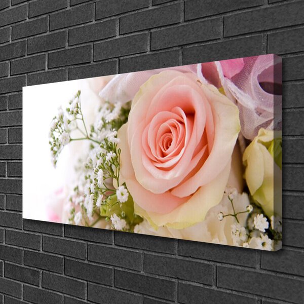 Quadro su tela Rose, fiori, piante 100x50 cm
