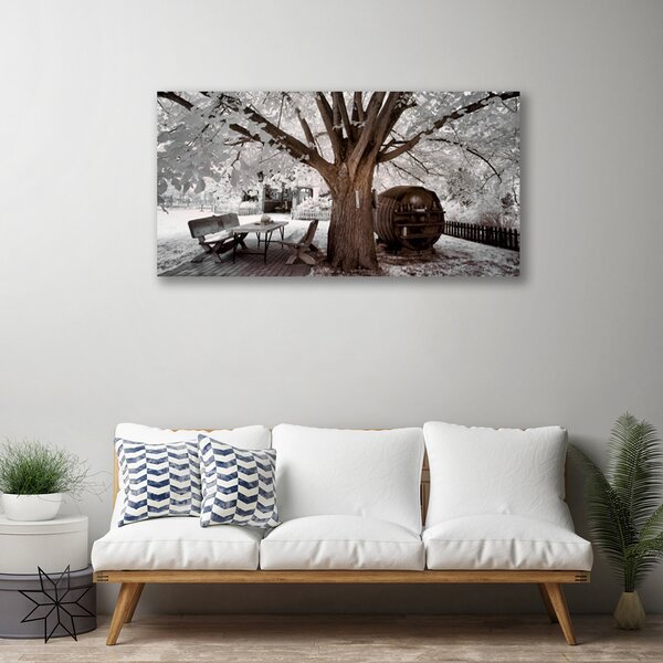 Quadro su tela Albero della natura 100x50 cm