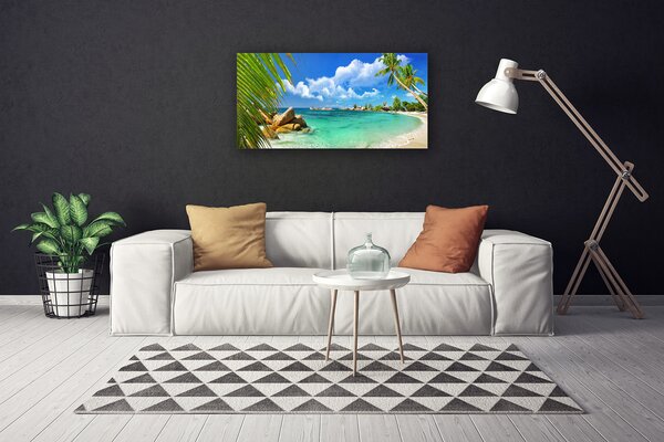 Quadro su tela Paesaggio marino 100x50 cm