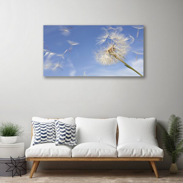 Quadro su tela Pianta di tarassaco 100x50 cm