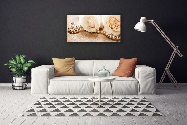 Quadro su tela Rose, fiori, piante 100x50 cm