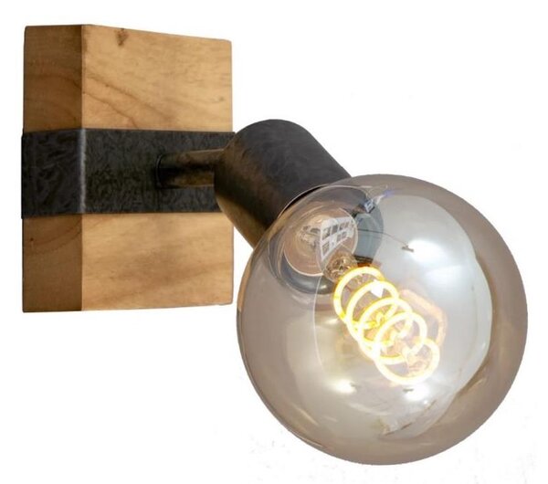 Briloner 2900-011 - Faretto da parete WOOD BASIC 1xE27/25W/230V