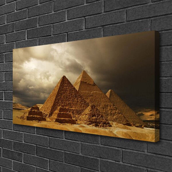 Quadro su tela Piramidi di architettura 100x50 cm