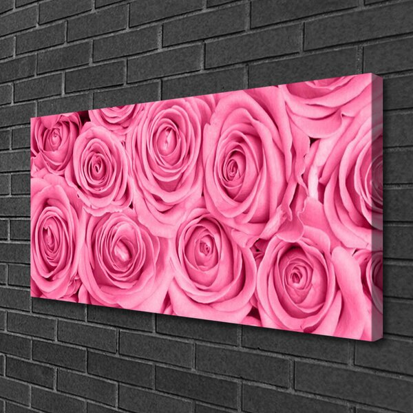 Quadro su tela Rose, fiori, piante 100x50 cm