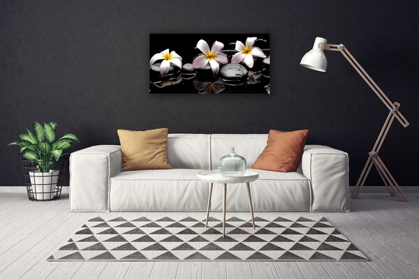 Foto quadro su tela Pianta di pietre di fiori 100x50 cm