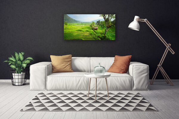Quadro su tela Prato Natura 100x50 cm