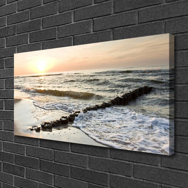 Foto quadro su tela Paesaggio marino 100x50 cm