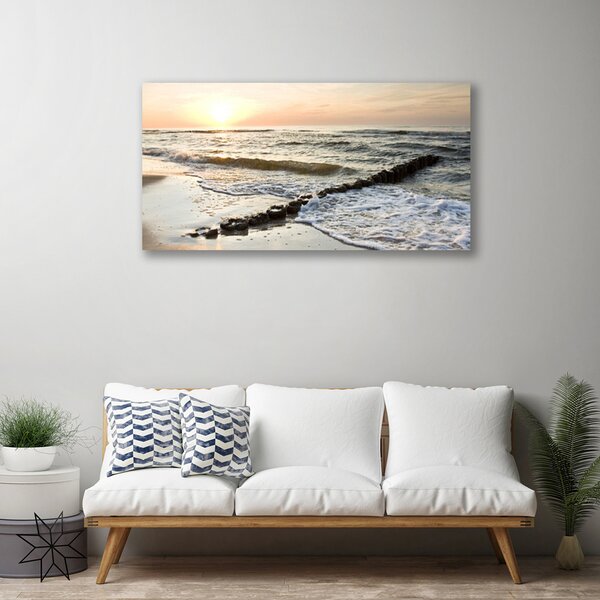 Foto quadro su tela Paesaggio marino 100x50 cm