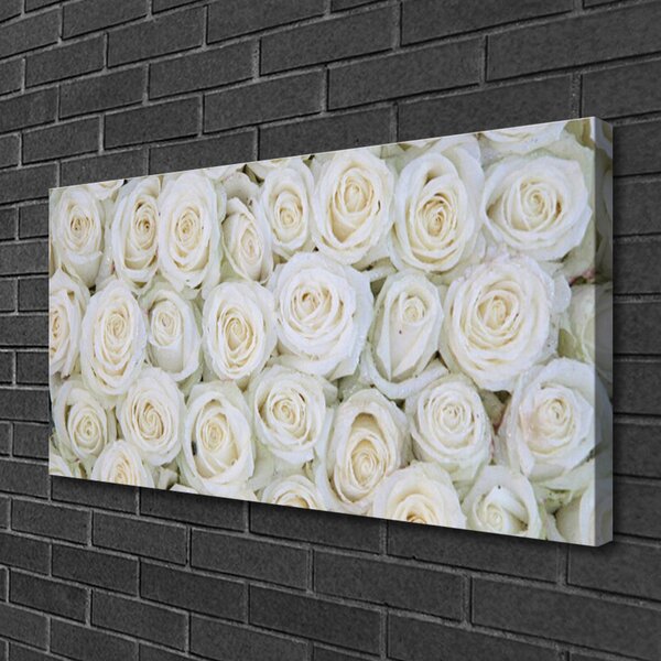 Quadro su tela Rose, fiori, piante 100x50 cm