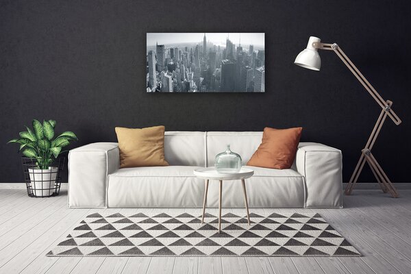 Foto quadro su tela Case di città 100x50 cm