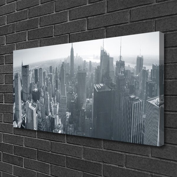 Foto quadro su tela Case di città 100x50 cm