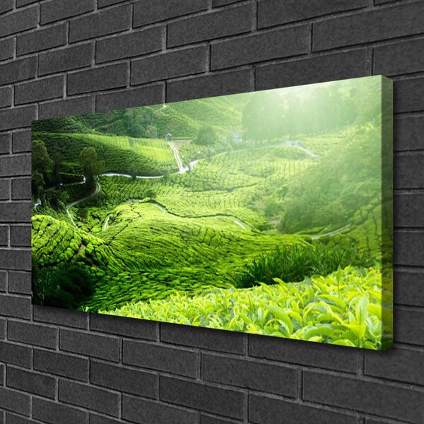 Quadro su tela Prato Natura 100x50 cm
