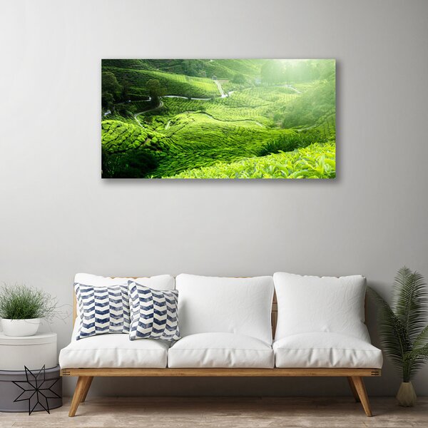 Quadro su tela Prato Natura 100x50 cm