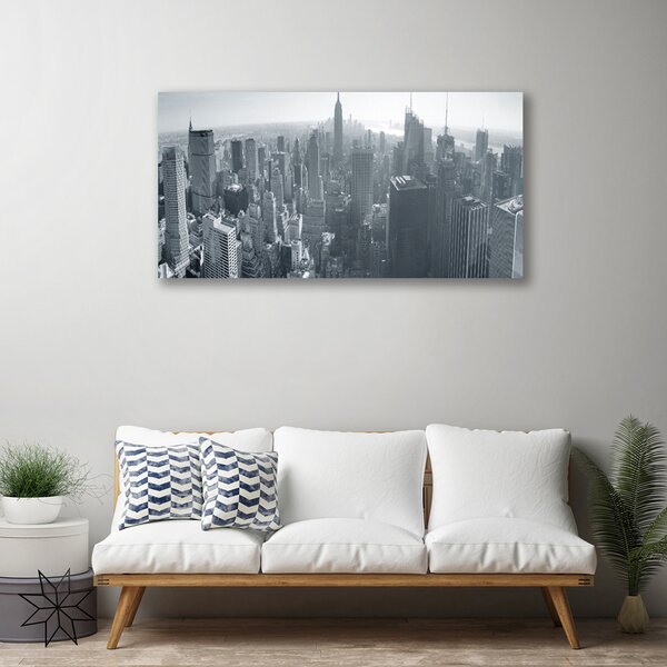 Foto quadro su tela Case di città 100x50 cm