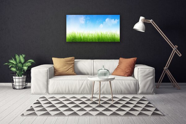Quadro su tela Erba Natura Pianta 100x50 cm
