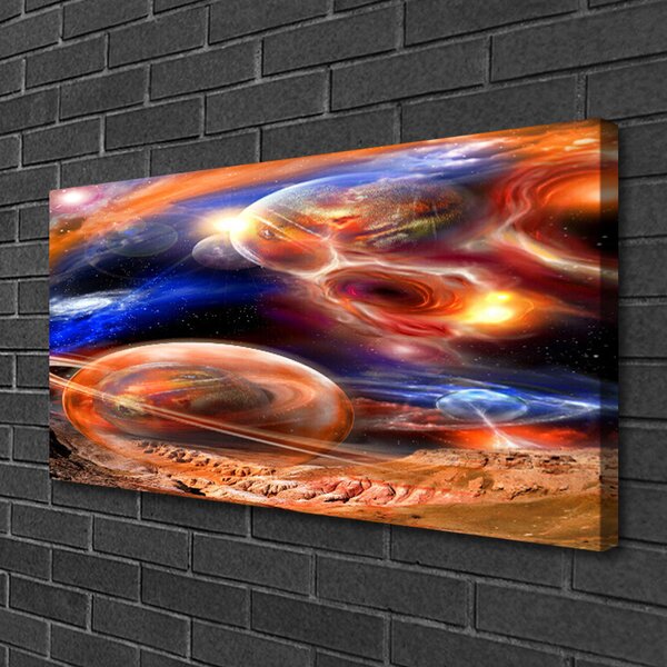 Foto quadro su tela Astrazione dell'universo 100x50 cm