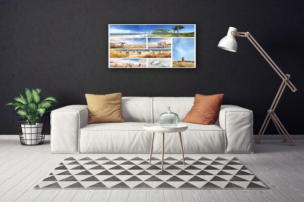 Quadro su tela Paesaggio marino 100x50 cm