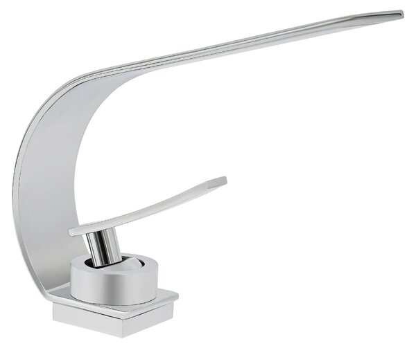 Miscelatore per lavabo, design moderno, installazione semplice, colore argento