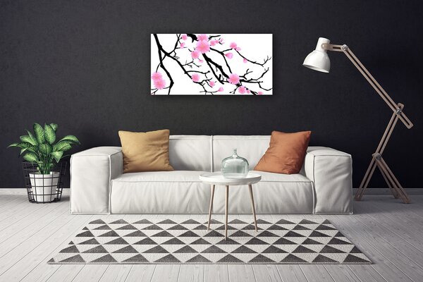 Foto quadro su tela Steli di fiori Art 100x50 cm