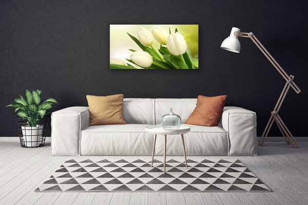 Quadro su tela Tulipani, fiori, piante 100x50 cm